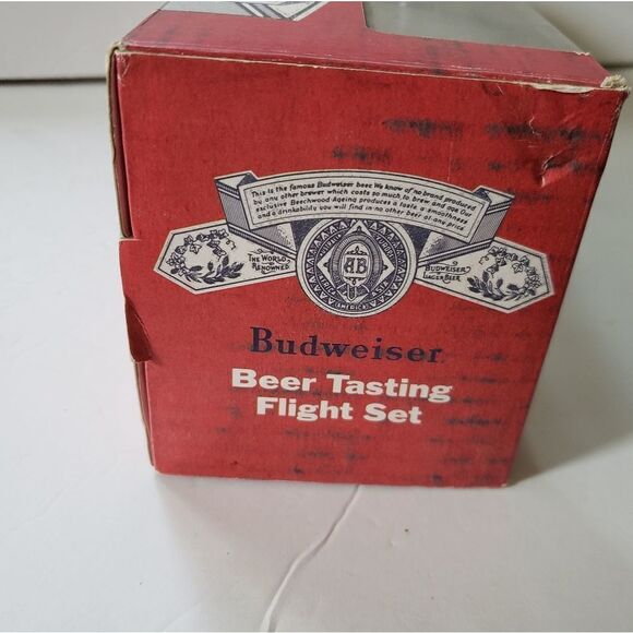 Budweiser Beer Tasting Flight Set Glassware - Picture 3 of 8